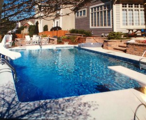 Photo of an inground pool in Naperville, IL